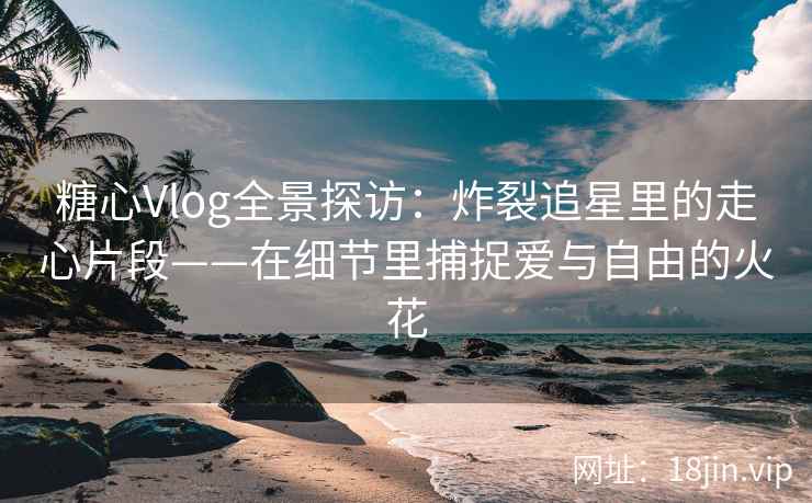 糖心Vlog全景探访：炸裂追星里的走心片段——在细节里捕捉爱与自由的火花