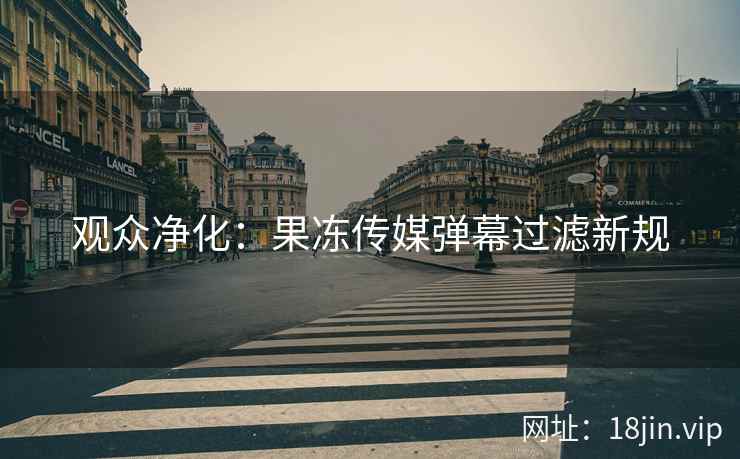 观众净化：果冻传媒弹幕过滤新规